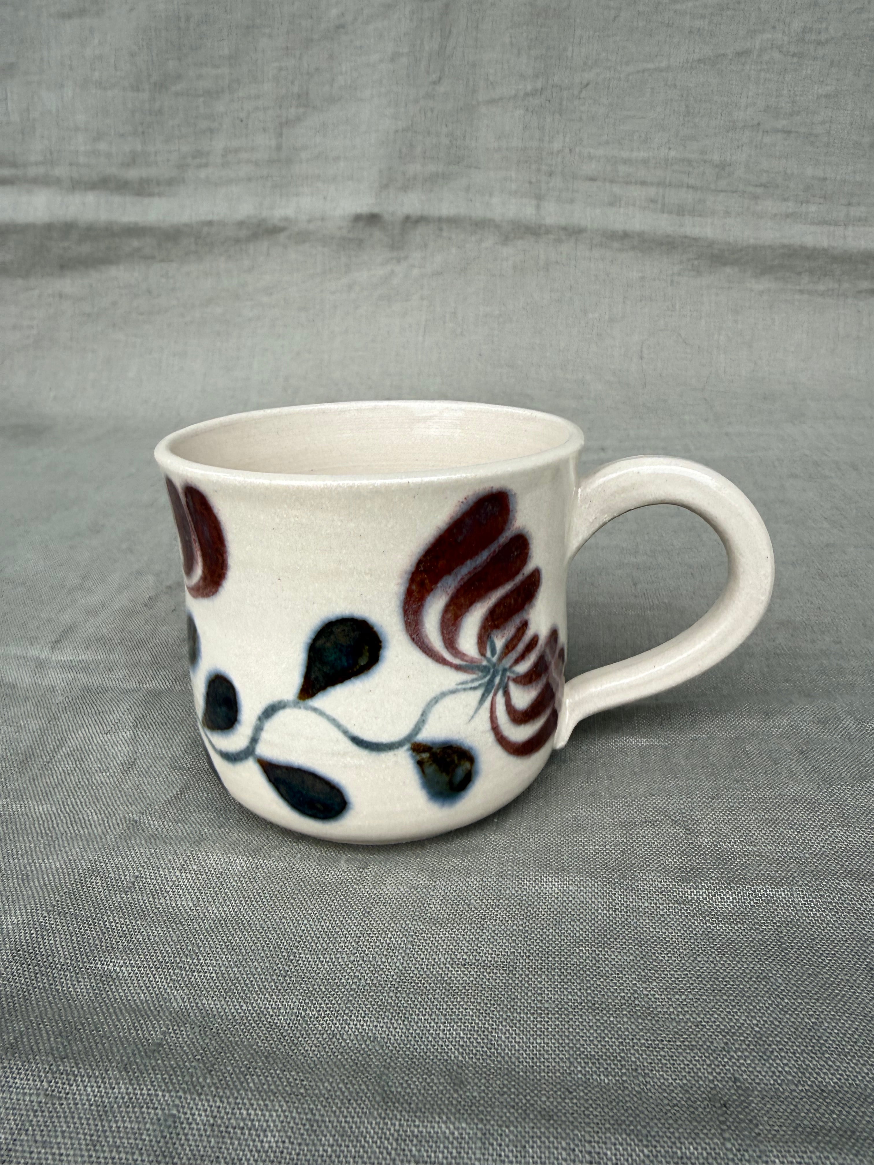 Honeysuckle Mug Small in Merlot